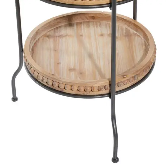 Brown Metal Traditional Shelving Unit, 51 " x 17 " x 17 " {4}