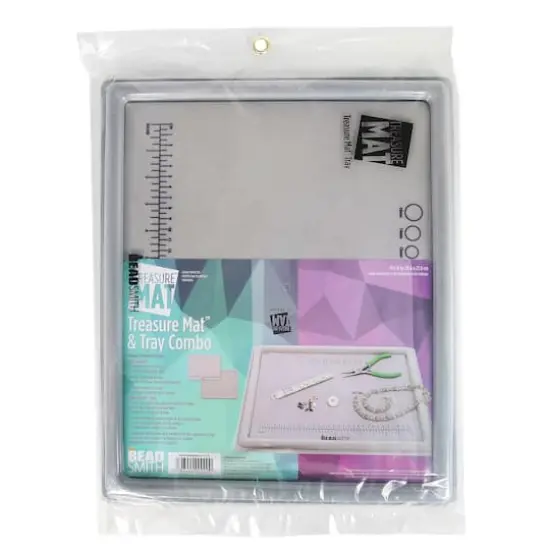 The Beadsmith&reg; Treasure Mat&trade; & Tray Combo, 11" x 14" {3}