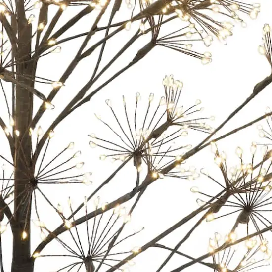 6ft. Pre-Lit Twig Artificial Christmas Tree, Warm White Micro LED Lights {5}