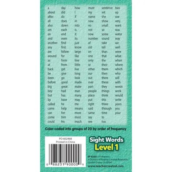 Edupress&trade; Sight Words Flash Cards Level 1 {4}