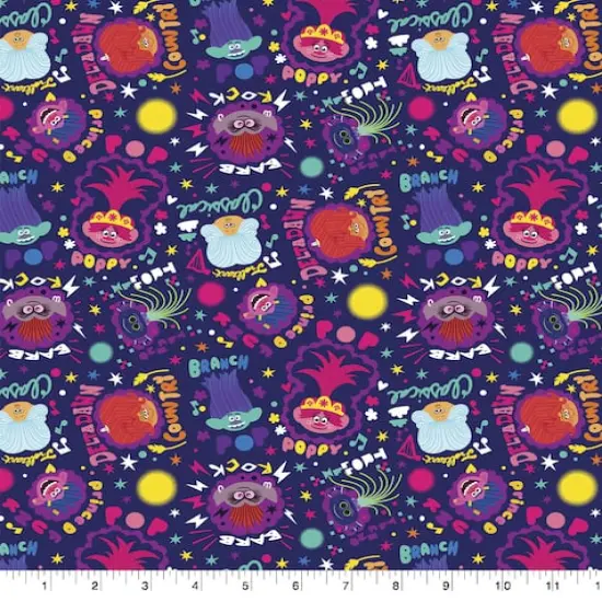 Universal Dreamworks Trolls Party Cotton Fabric {1}