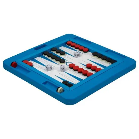 Swim Central 20" Floating Checkers & Backgammon Magnetic Swimming Pool Board Game Combo {7}