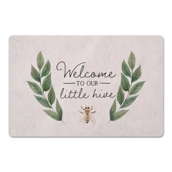 Welcome To Our Little Hive Floor Mat {1}