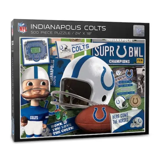 NFL Retro Series 500 Piece Puzzle Indianapolis Colts {2}