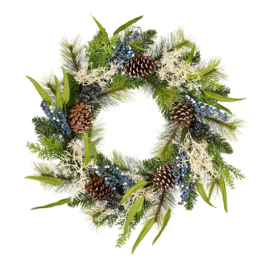 24" Blueberry Fields Wreath {1}