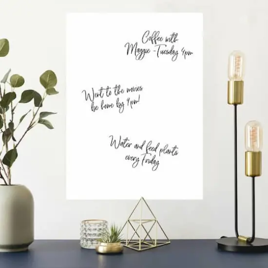 RoomMates Basics Dry Erase Memo Board Peel & Stick Wall Decal {4}