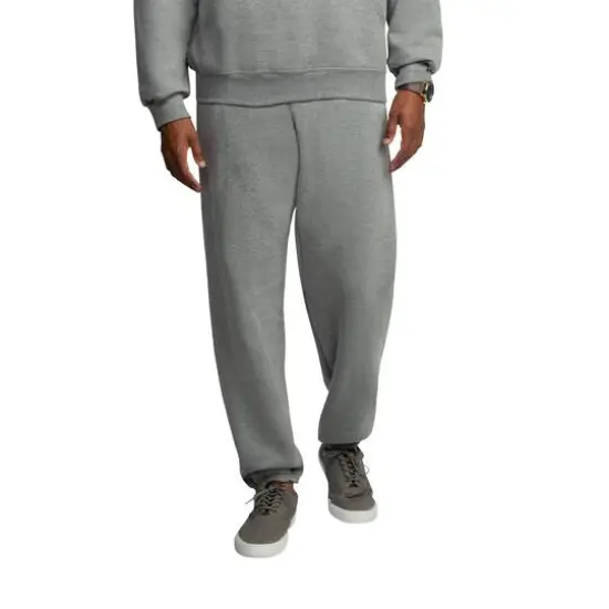 Fruit of the Loom Eversoft Fleece Elastic Bottom Sweatpant Grey Heather {4}