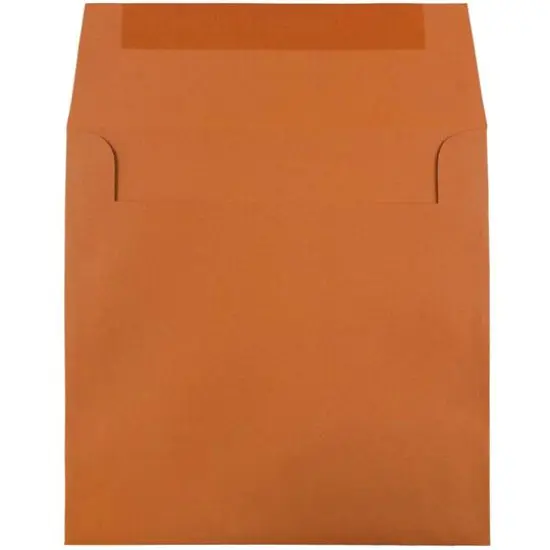 JAM Paper 8.5" x 8.5" Square Premium Invitation Envelopes, 25ct. Dark Orange {4}