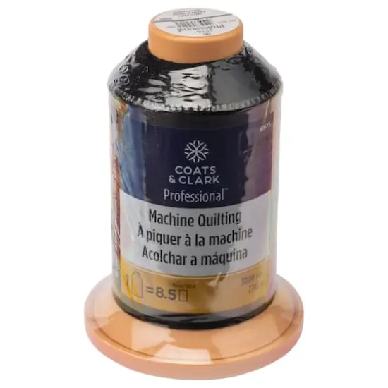 Coats & Clark&trade; Professional&trade; Machine Quilting Thread, 3,000yd. Black {4}