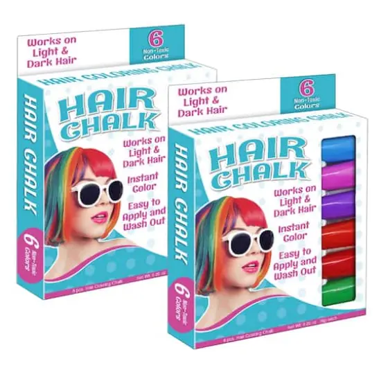 The Pencil Grip&trade; Hair Stix Hair Chalk, 2 Packs of 6 {1}