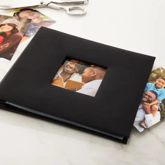 8" x 8" Cloth Scrapbook Album by Recollections&reg; Black {3}