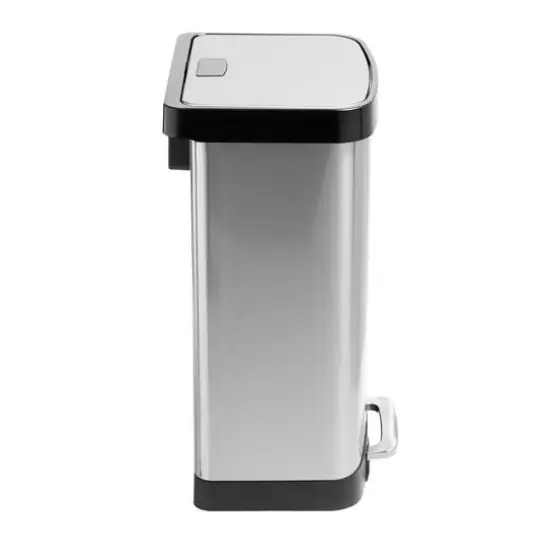 Honey Can Do 50L Large Stainless Steel Step Trash Can with Lid {5}