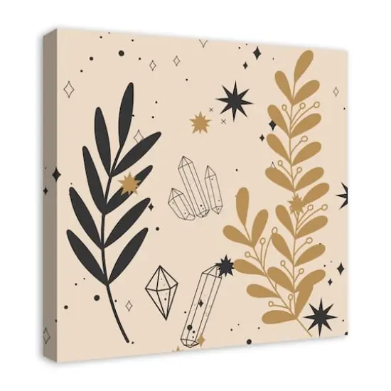Leaf Crystals 7 24" x 24" Canvas Wall Art {3}