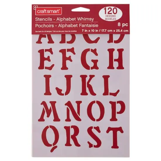 1.5" Whimsy Alphabet Stencils by Craft Smart&reg; {3}