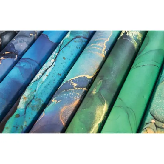 Craft Consortium Double-Sided Paper Pad 6" x 6" 40 ct. Ink Drops - Ocean, 20 Designs {5}