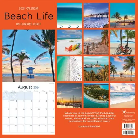 TF Publishing 2024 Beach Life Wall Calendar {3}