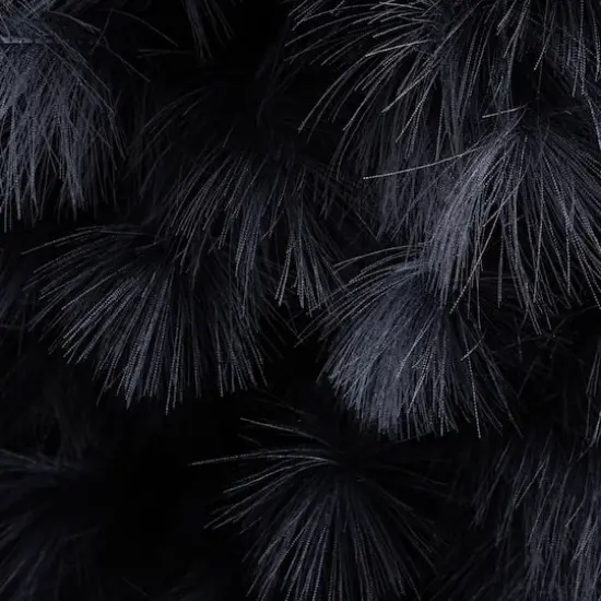 6ft. Artificial Halloween Black Pampas Grass Christmas Tree {4}