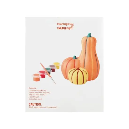 3D Ceramic Pumpkin Craft Kit by Creatology&trade; {5}