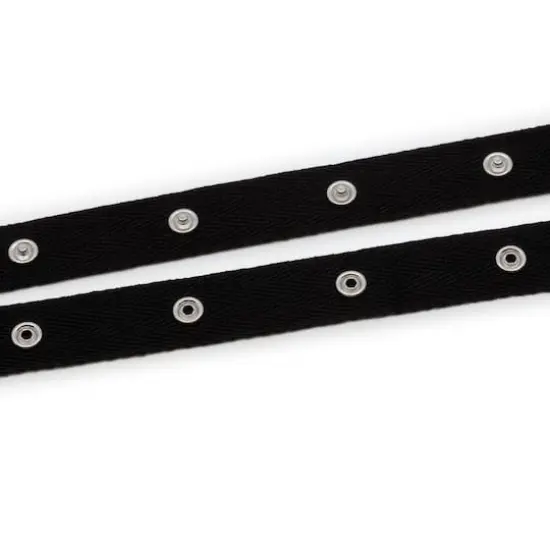 Dritz&reg; Black Cotton 12 Snap Tape, 8yd. {5}