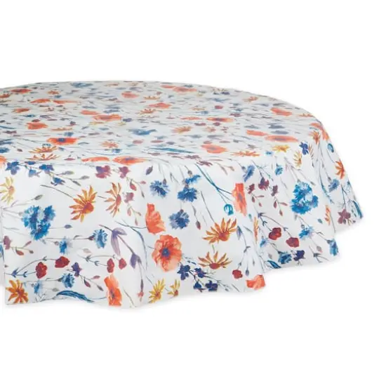 Spring Garden Vinyl Tablecloth 70" Round {1}