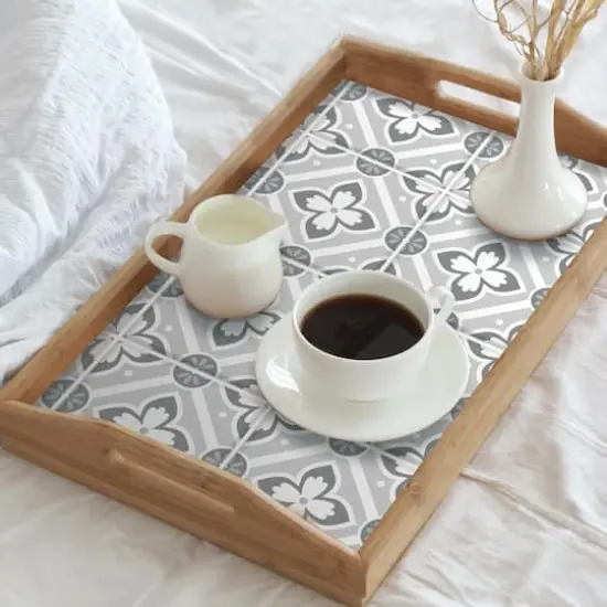 RoomMates Galway Gray Tile Backsplash Peel & Stick Giant Decals {5}