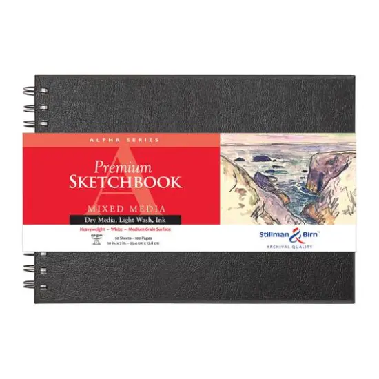 Stillman & Birn&trade; Alpha Series Premium Spiral Hardcover Mixed Media Sketchbook {1}