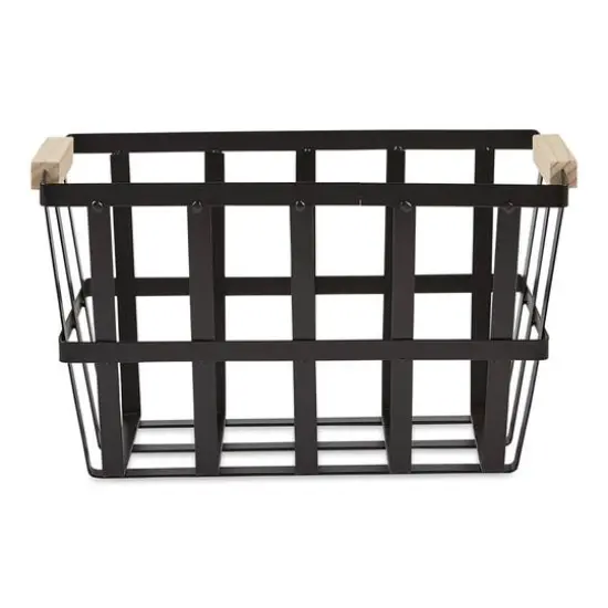 DII&reg; Black Metal Urban Modern Basket Set {3}
