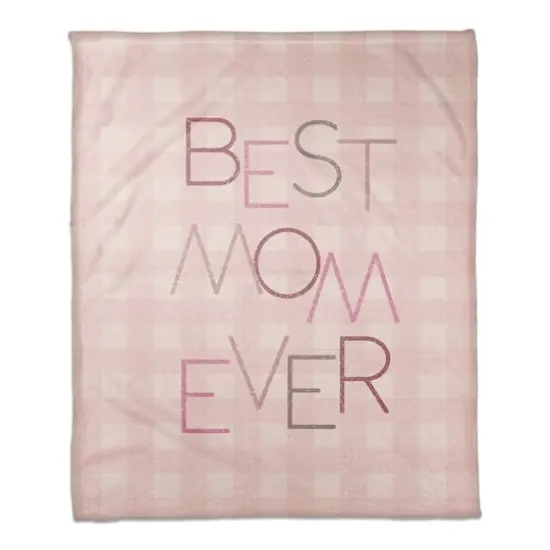 Best Mom Ever Coral Fleece Blanket {1}