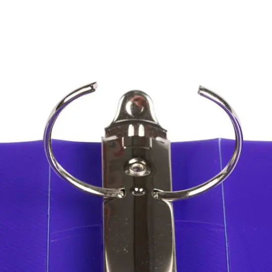 JAM Paper 2" Glass Twill Plastic 3-Ring Binder Purple {7}