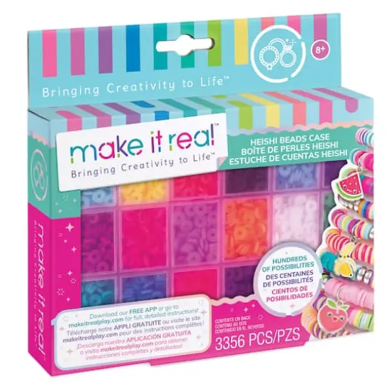Make It Real Mixed Heishi Beads with Storage Case Activity Kit {1}