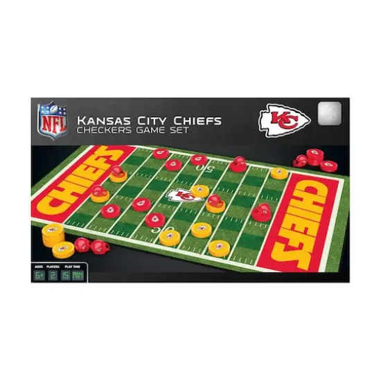 NFL Checkers Game Set - Kansas City Chiefs {3}
