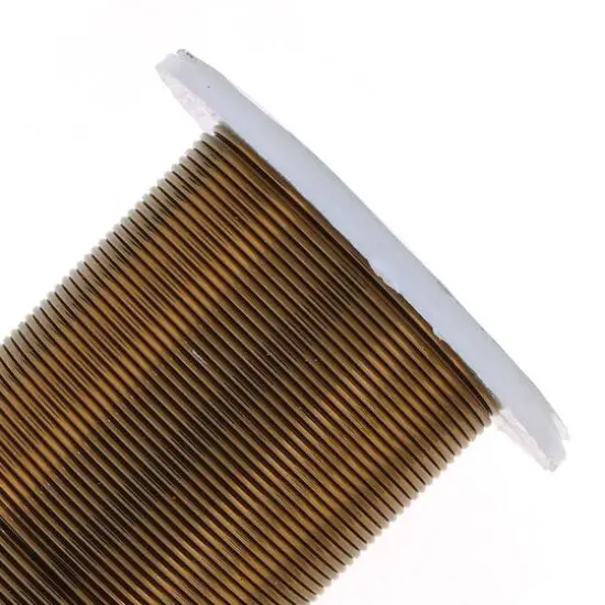 The Beadsmith&reg; Wire&trade; Elements 20 Gauge Tarnish-Resistant Wire Antique Brass {5}