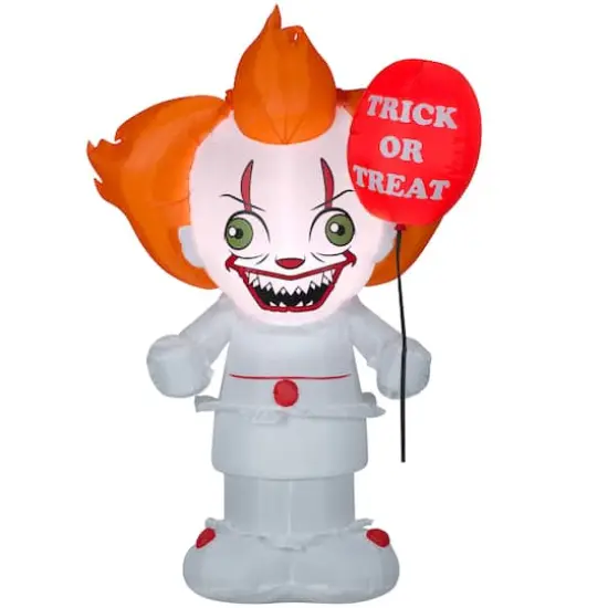 5ft. Airblown&reg; Inflatable Halloween Pennywise with Balloon {1}