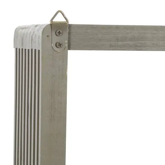 Gray Wood Contemporary Wall Shelf, 12" x 12" x 7" {7}