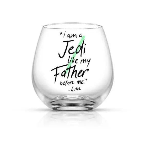 JoyJolt&reg; Star Wars&trade; 15oz. New Hope Luke Skywalker Green Lightsaber Stemless Drinking Glass, 2ct. {4}