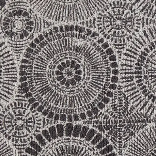 Black Kaleidoscope Tufted Mat {4}