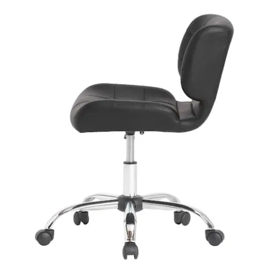 Calico Designs Crest Black Mobile Office Task Chair with Adjustable Height {3}