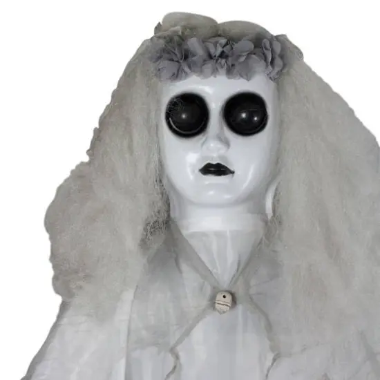 6ft. Lighted & Animated Ghost Bride Halloween Decoration {4}