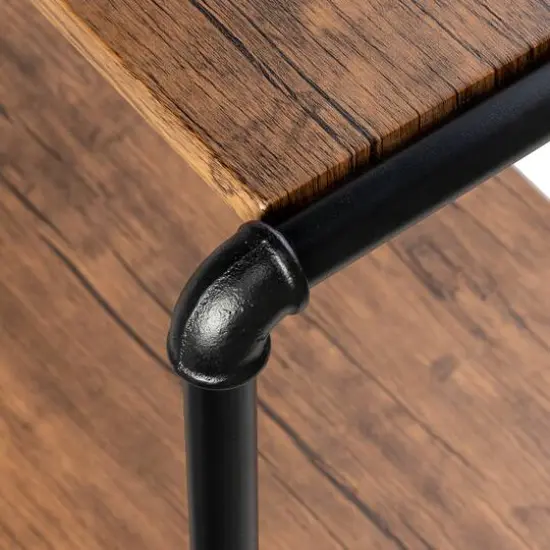 Honey Can Do 4-Tier Industrial Rolling Bookshelf {12}