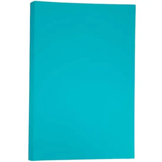 JAM Paper Matte 11" x 17" 24lb. Paper, 100 Sheets Sea Blue {1}