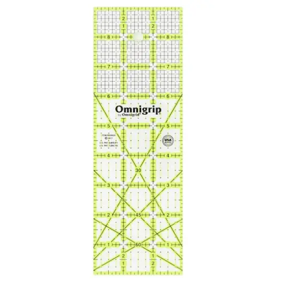 Omnigrid&reg; Omnigrip Rectangle Quilting Grid Ruler, 3" x 9" {1}