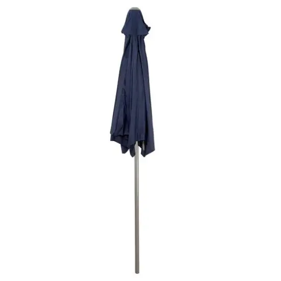 7.5ft. Outdoor Patio Market Umbrella with Hand Crank Navy Blue {4}
