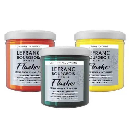 Lefranc & Bourgeois Flashe&reg; Matte Artist's Color, 125mL Turquoise Blue {2}