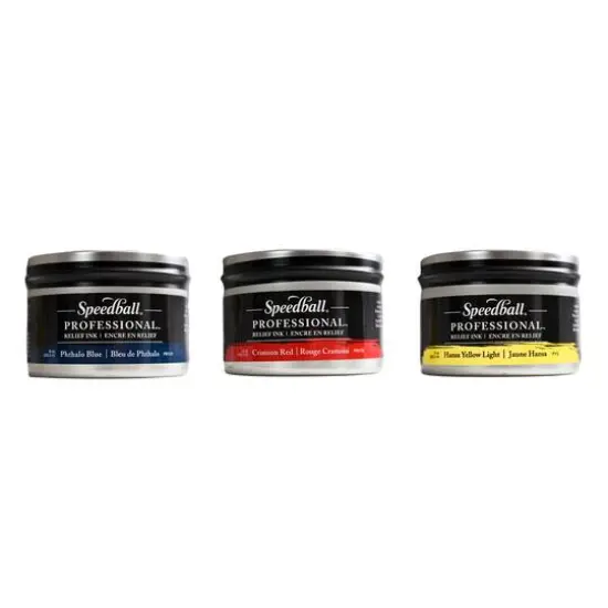 Speedball&reg; Professional&trade; Relief Ink, 8oz. Quinacridone Red {2}