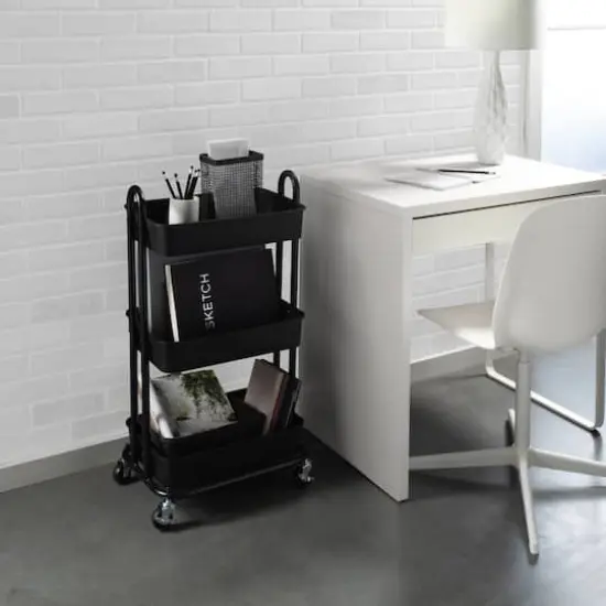 Organize It All 3-Tier Rolling Multifunctional Storage Cart {4}