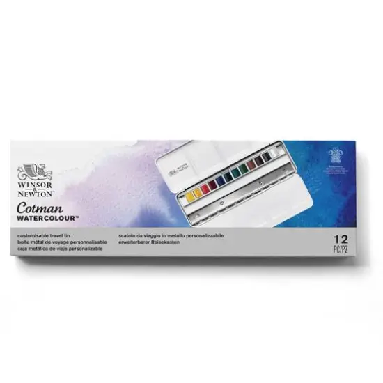 Winsor & Newton&reg; Cotman Water Colours&trade; Blue Box Set {1}