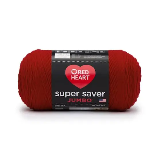 Red Heart&reg; Super Saver&reg; Solid Jumbo Yarn, 14oz. Cherry Red {1}