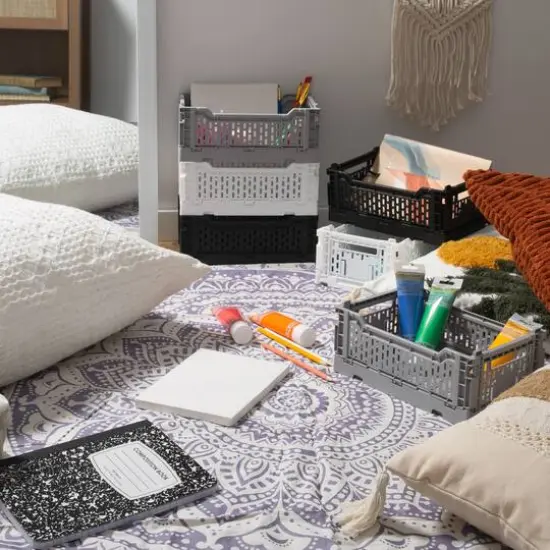 Simplify Collapsible Storage Crate Gray {7}