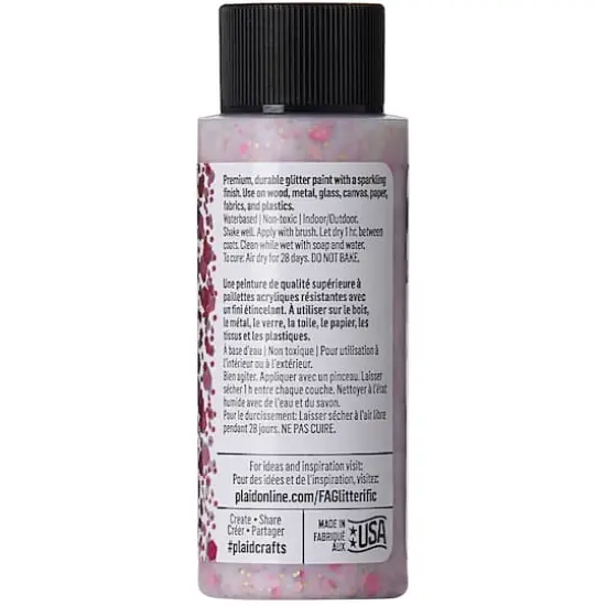 FolkArt&reg; Glitterific Pop&trade; Acrylic Paint, 2oz. Princess Potion {4}