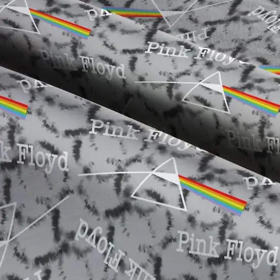 Perryscope Pink Floyd Tie Dye Dark Side Cotton Fabric {4}